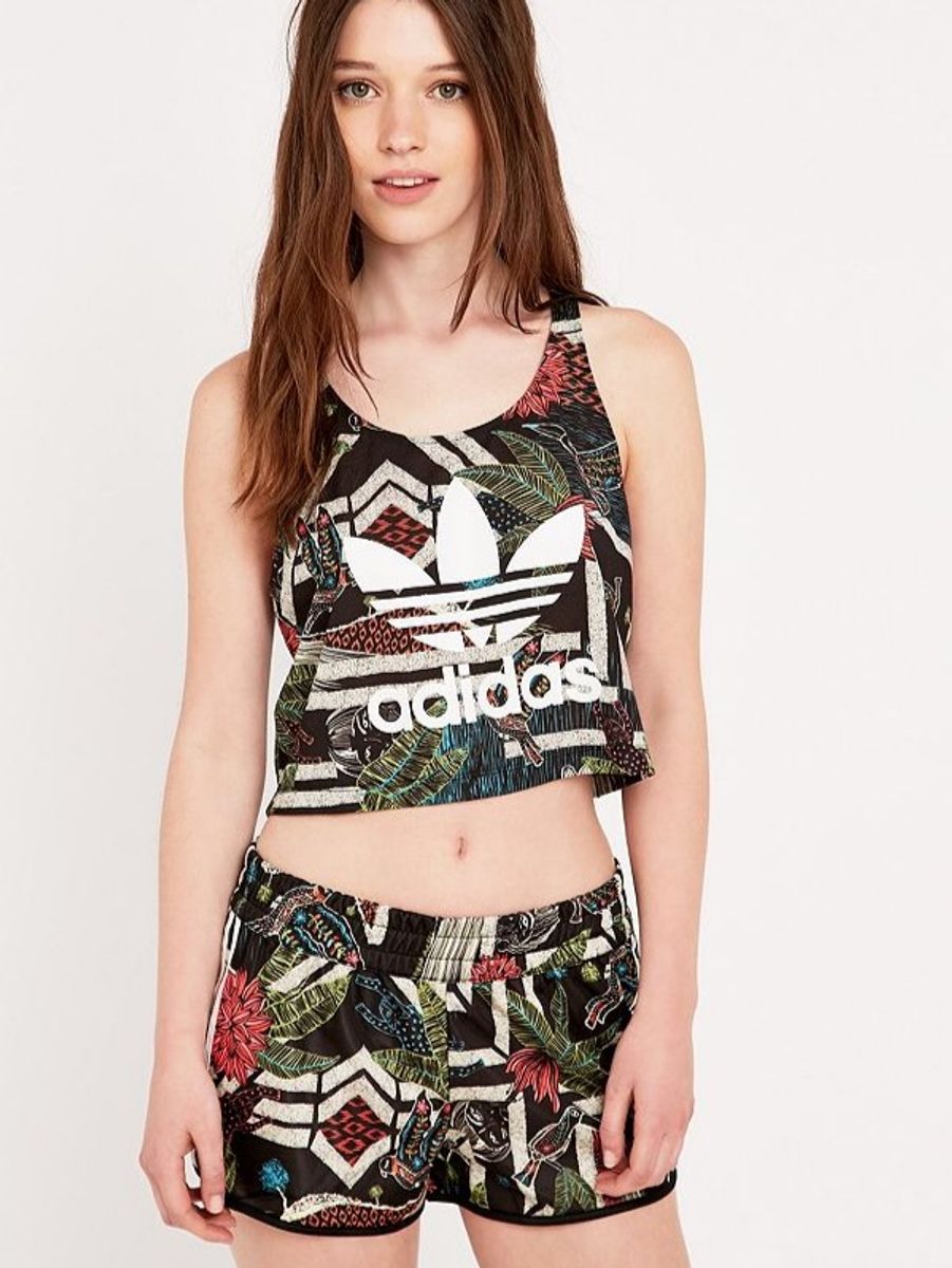 conjunto adidas feminino short