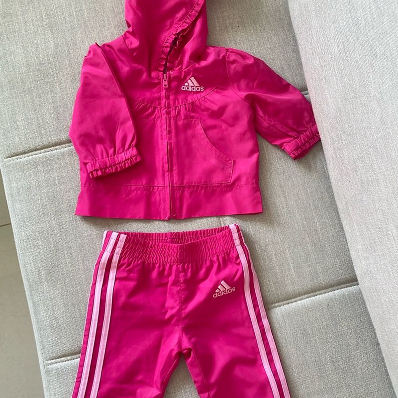 Conjunto adidas infantil sales rosa