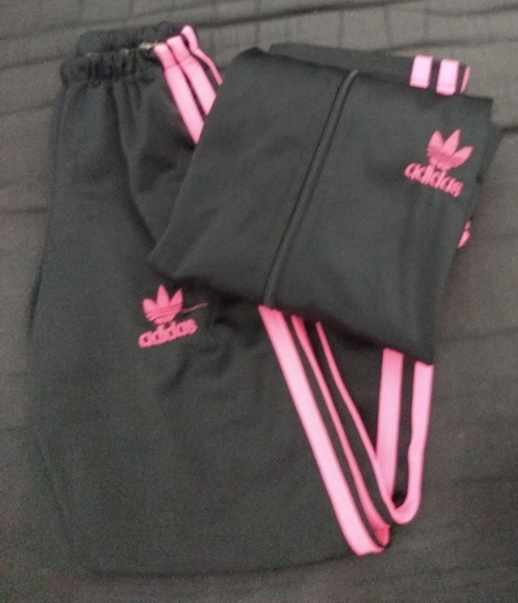 conjunto adidas rosa infantil