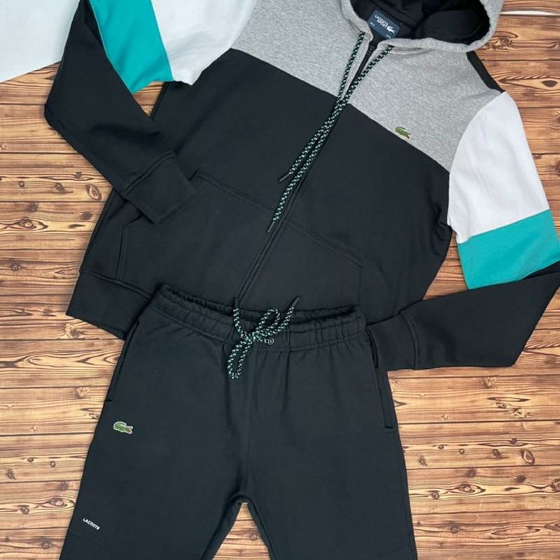 Conjunto Agasalho Lacoste Sport Masculino Jaqueta casaco Cal a Moletom Casaco Masculino Lacoste Nunca Usado 54995018 enjoei