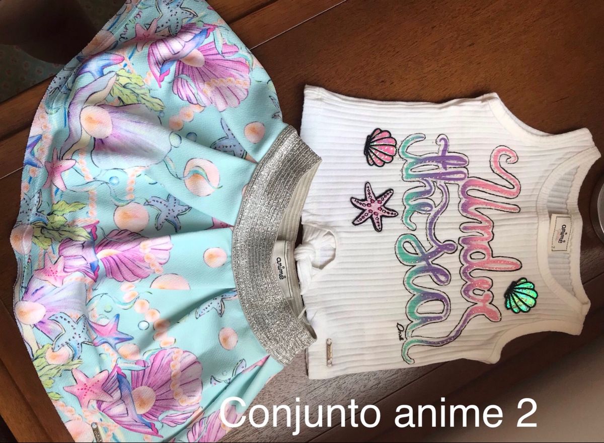 conjunto infantil sereia