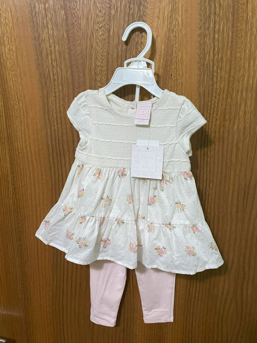 Conjunto Baby Dylan e Abby Menina 9m Dylan E Abby Nunca Usado