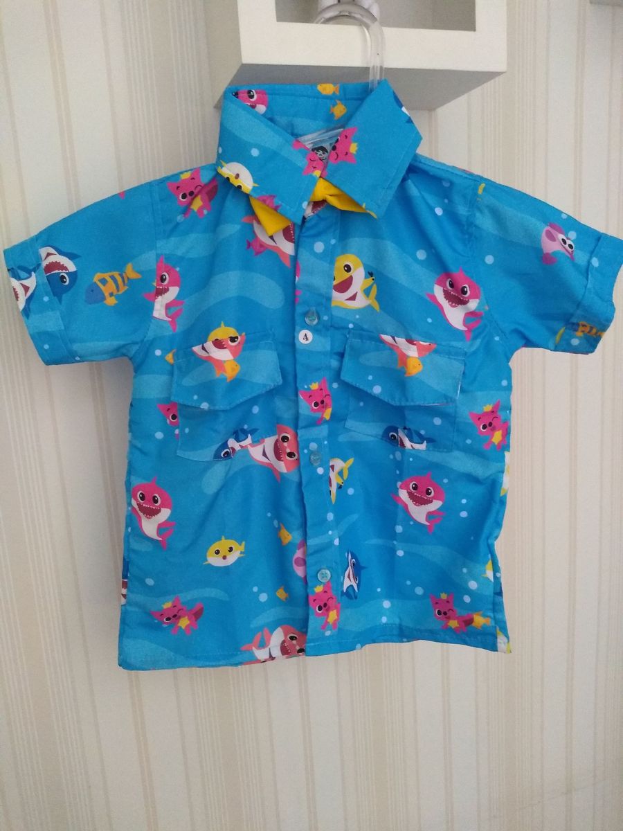 roupa baby shark 1 ano