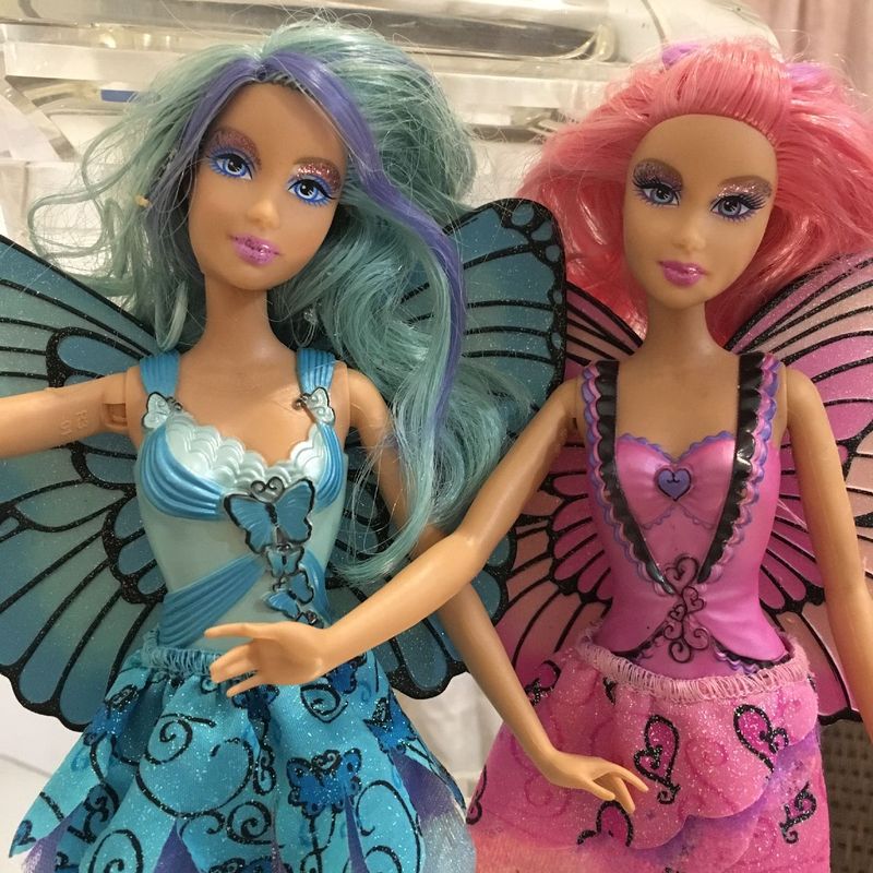 Conjunto Barbie Fadas Butterfly Fairytopia Rayla e Rayna Barbie