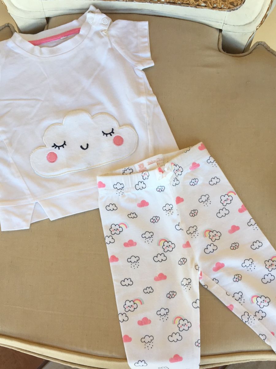 Conjunto Bebê de Algodão Tamanho a Meses Baby Club Mini