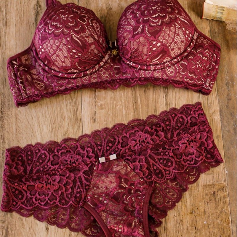 Conjunto Bicolor Todo Rendado Lingerie Feminina La Bely Lingerie Nunca Usado 96849493 enjoei