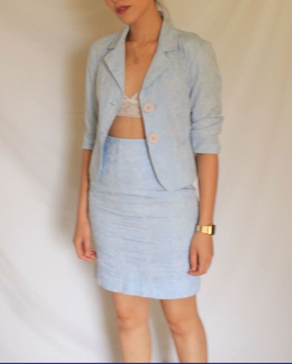conjunto terninho feminino saia