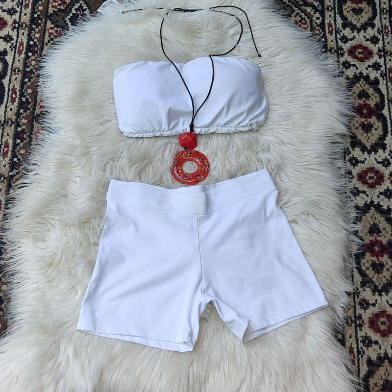 Shorts de shop cotton branco