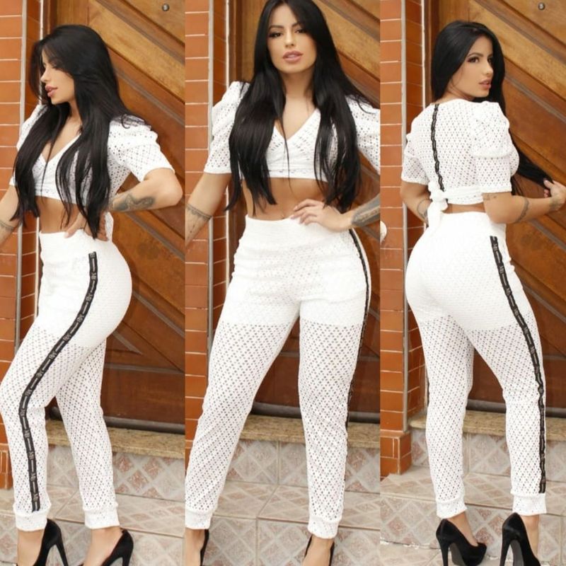 Conjunto Moletom Branco – Mafia Brasileira