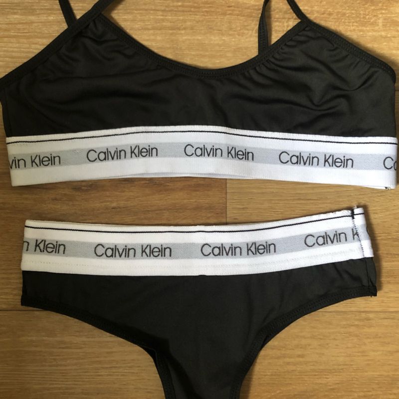 Conjunto Calvin Preto | Lingerie Feminina Calvin Klein Nunca Usado 63892786 | enjoei