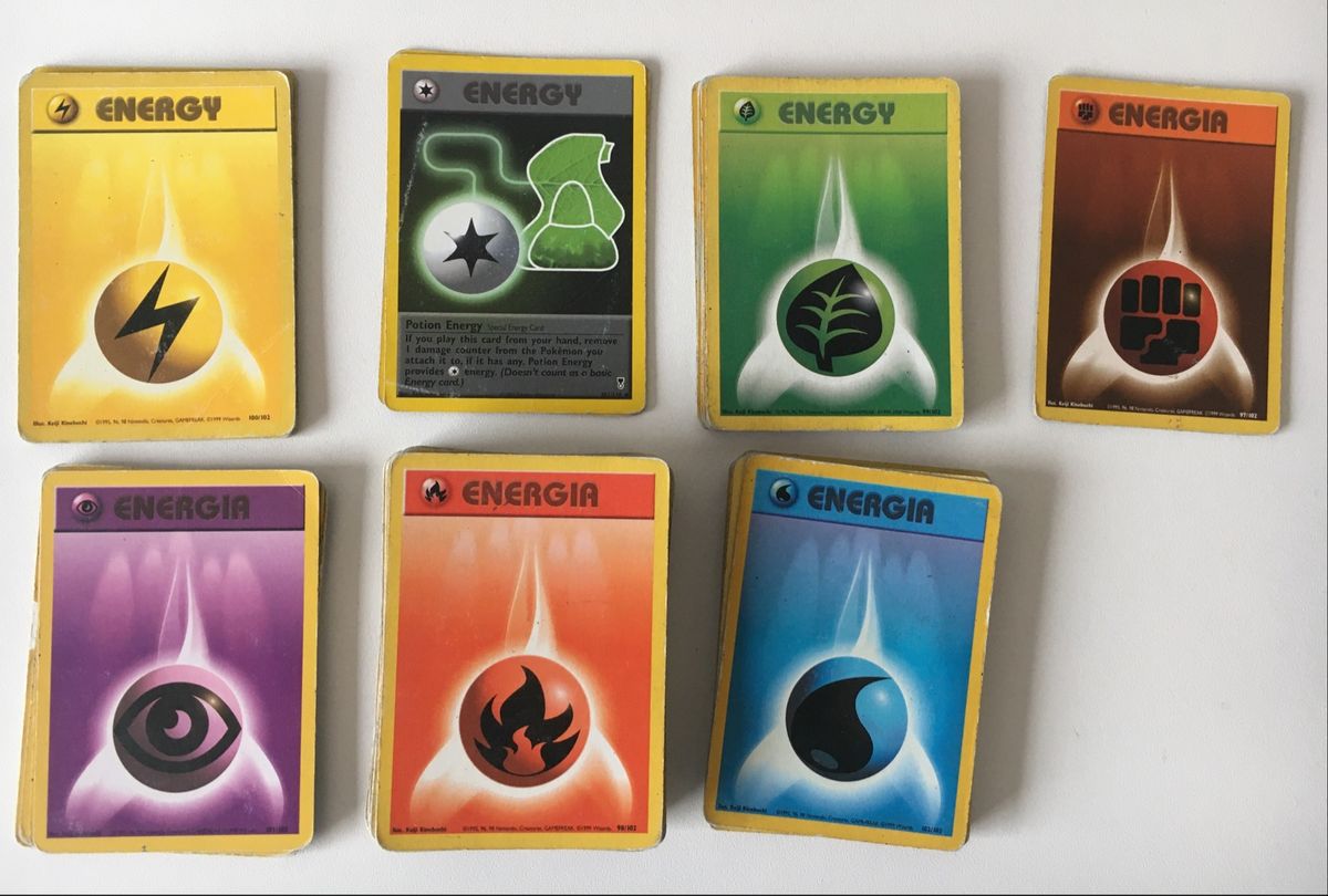 20 Cartas Energía Pokemon Originales