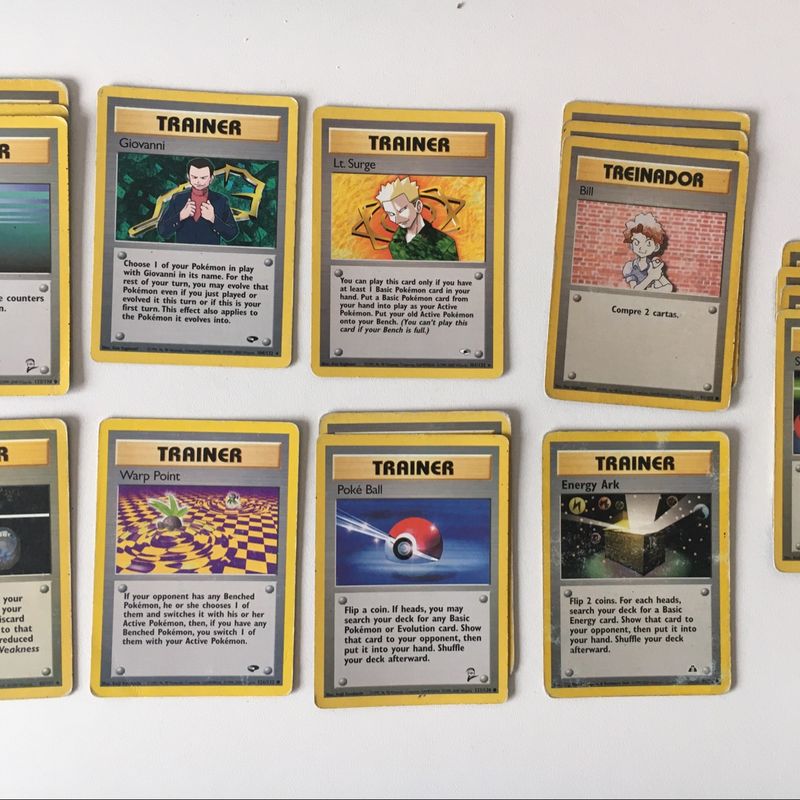 Conjunto de Cartas Pokémon Tipo Planta, Produto Masculino Pokémon Nunca  Usado 73776380