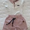 conjunto chique linho - bebê milon