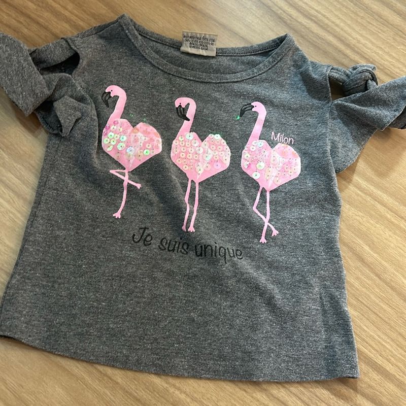 Blusa de best sale frio flamingo