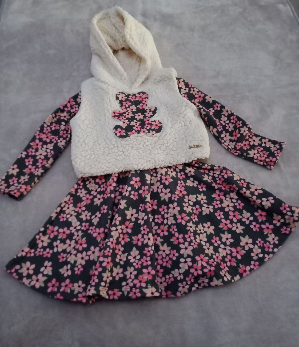 Conjunto com Colete da Kukue | Roupa Infantil para Menina Kukie Usado ...