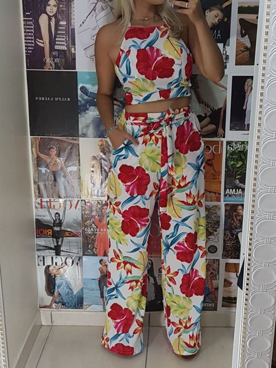 conjunto feminino pantalona