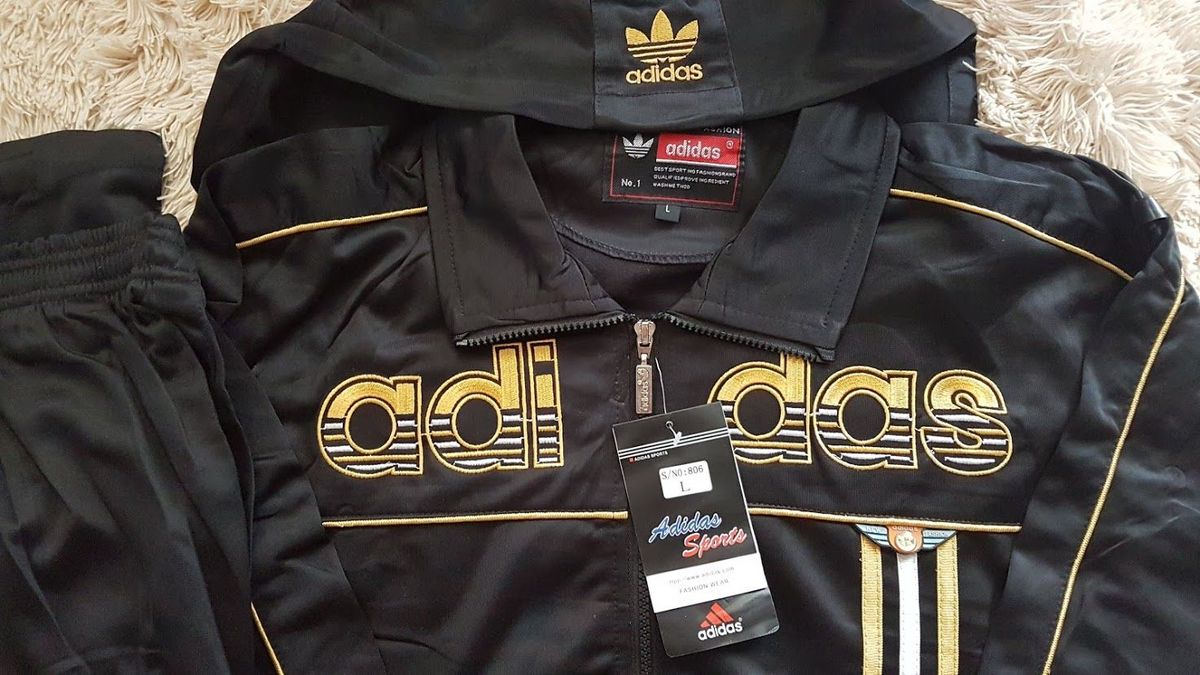 jaqueta e calça adidas