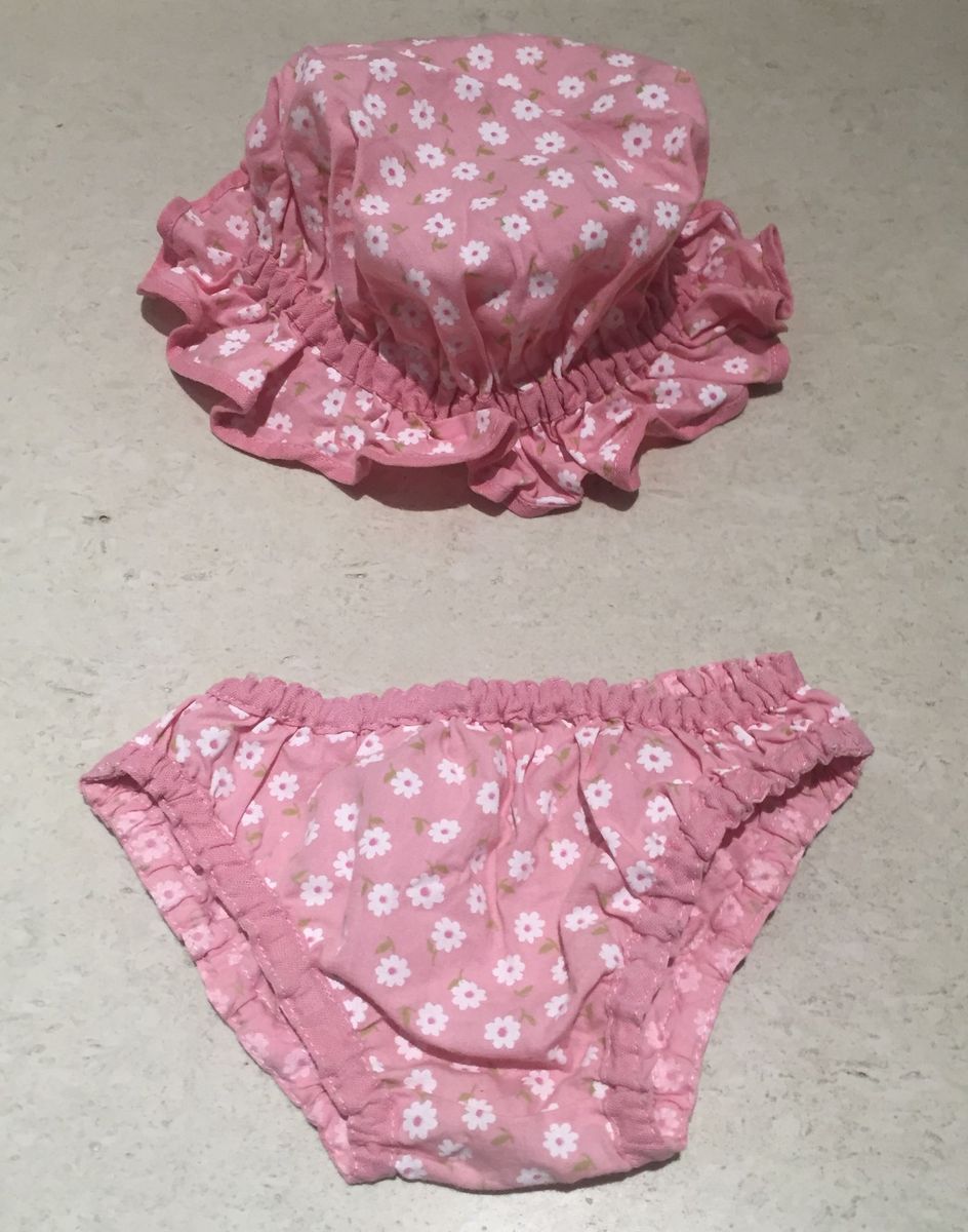 conjunto de banho de sol para bebe