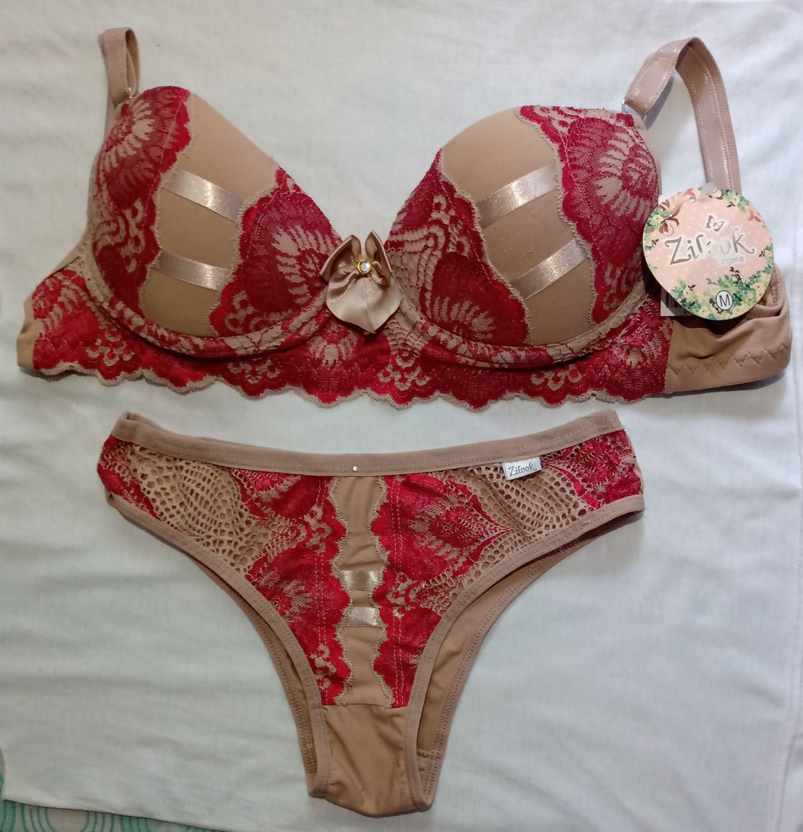 Conjunto De Calcinha E Sutiã Lingerie Feminina Zilook Nunca Usado