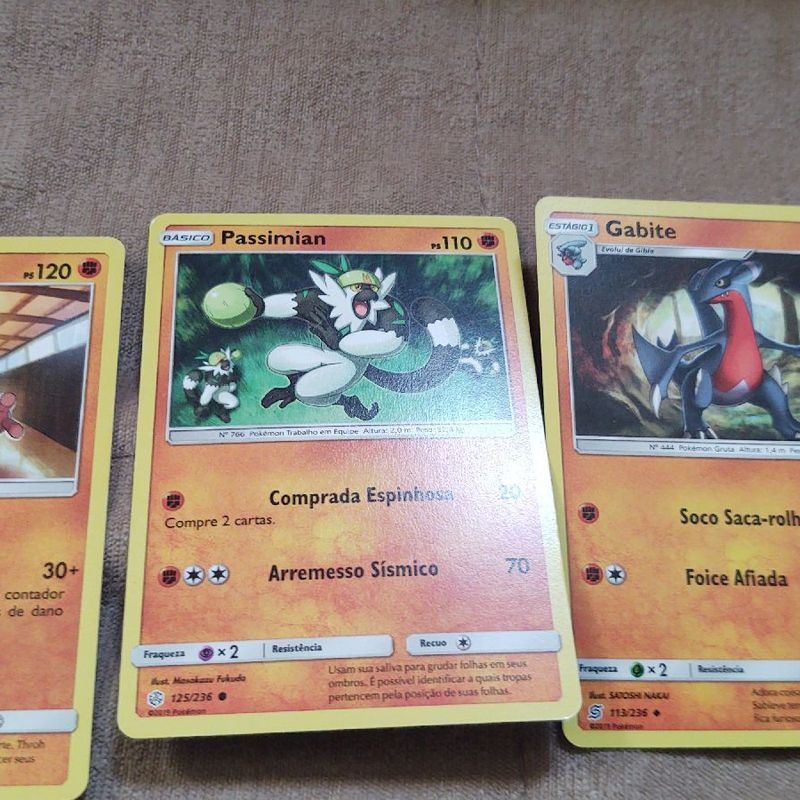 Conjunto de Cartas Pokémon Tipo Planta, Produto Masculino Pokémon Nunca  Usado 73776380