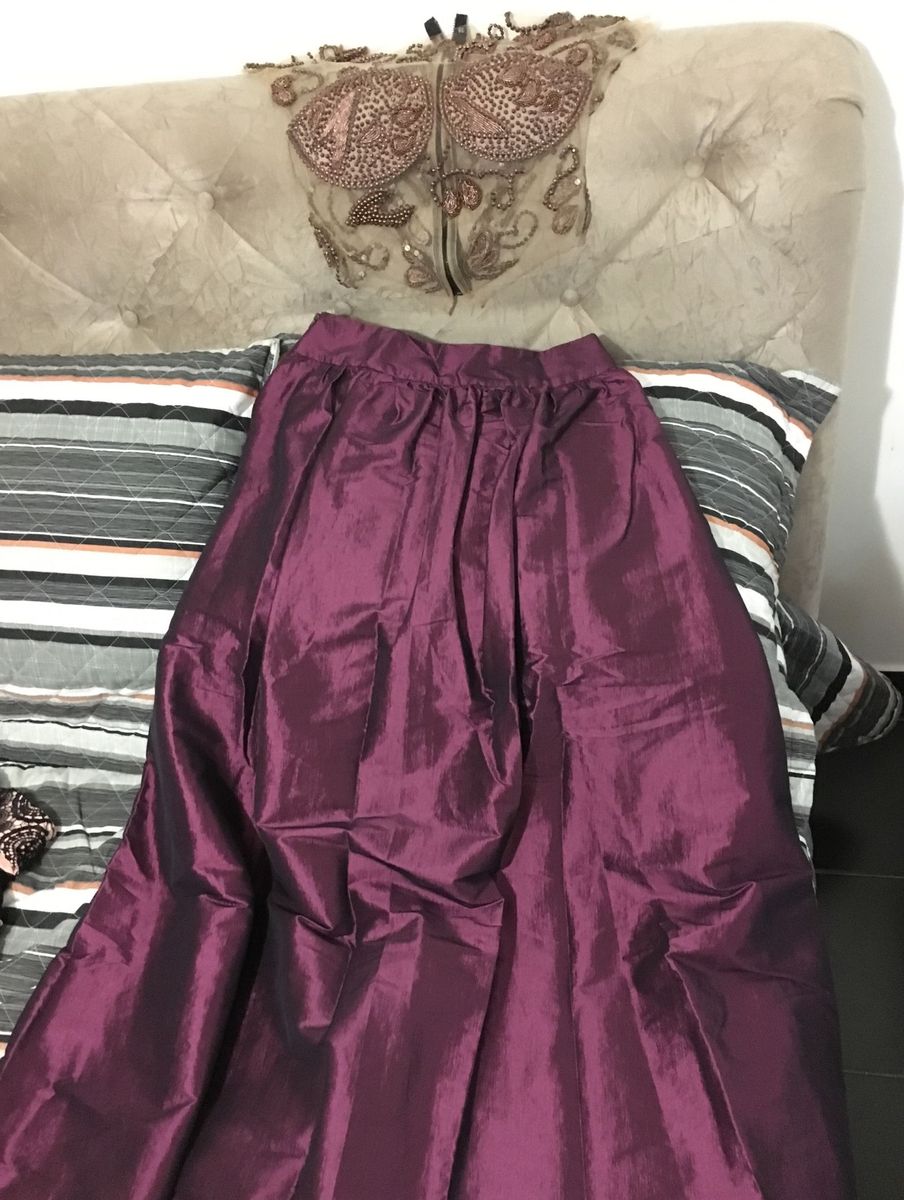 saia longa e cropped festa