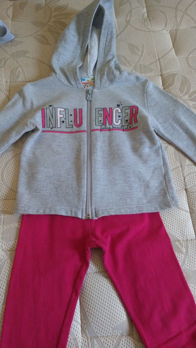 Kit 2 Conjuntos Infantil Menina Moletom Roupas Frio Inverno - Paty