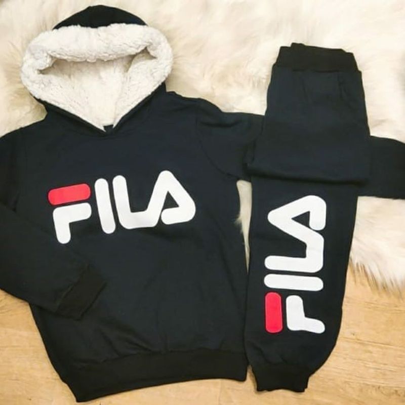 Conjunto de moletom infantil hot sale fila