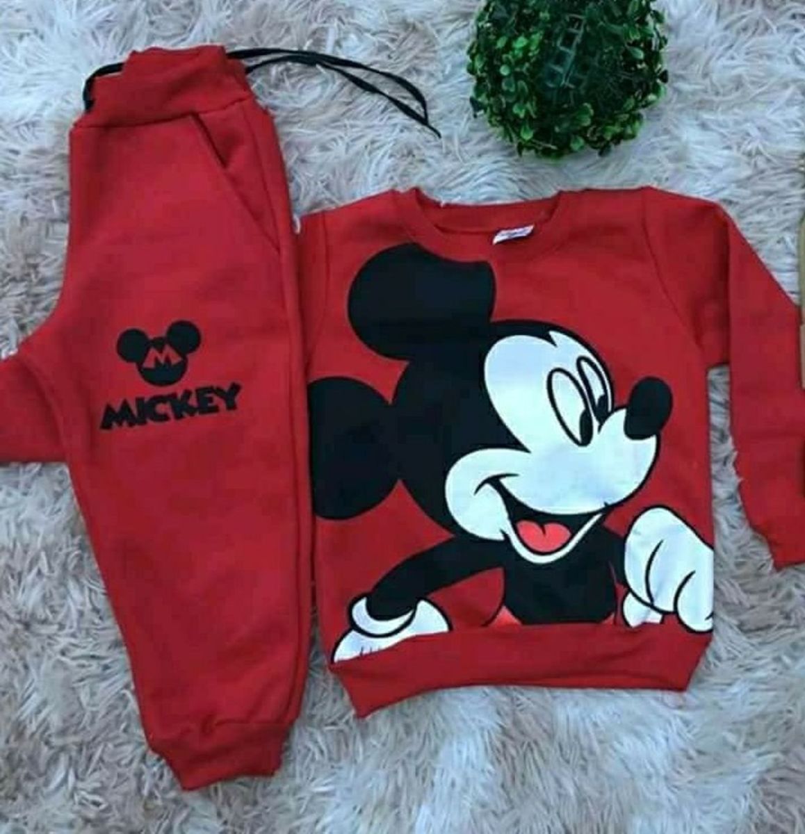 conjunto moletom infantil mickey