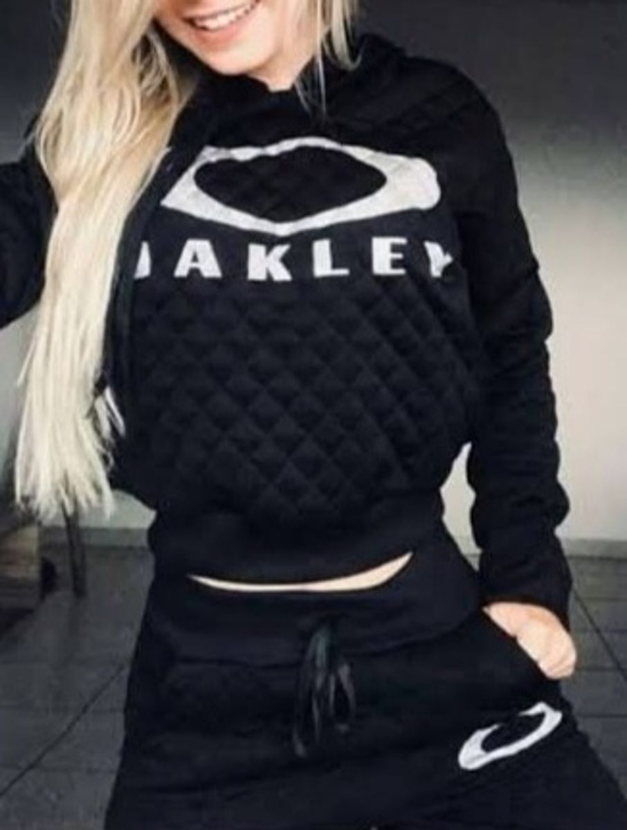 conjunto moletom oakley feminino