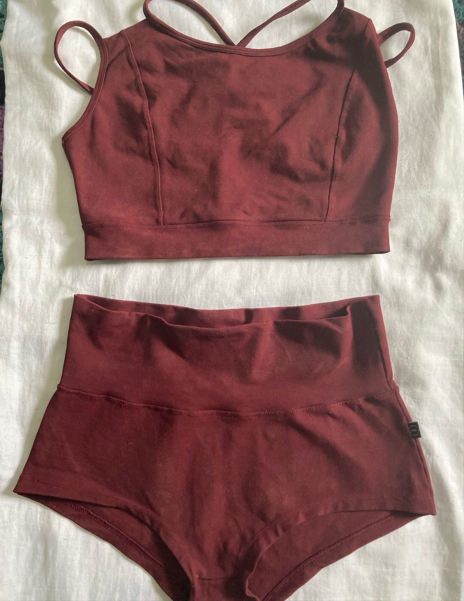 Ropa Deportiva Mujer Conjuntos Conjunto De Pole Dance Azul Top