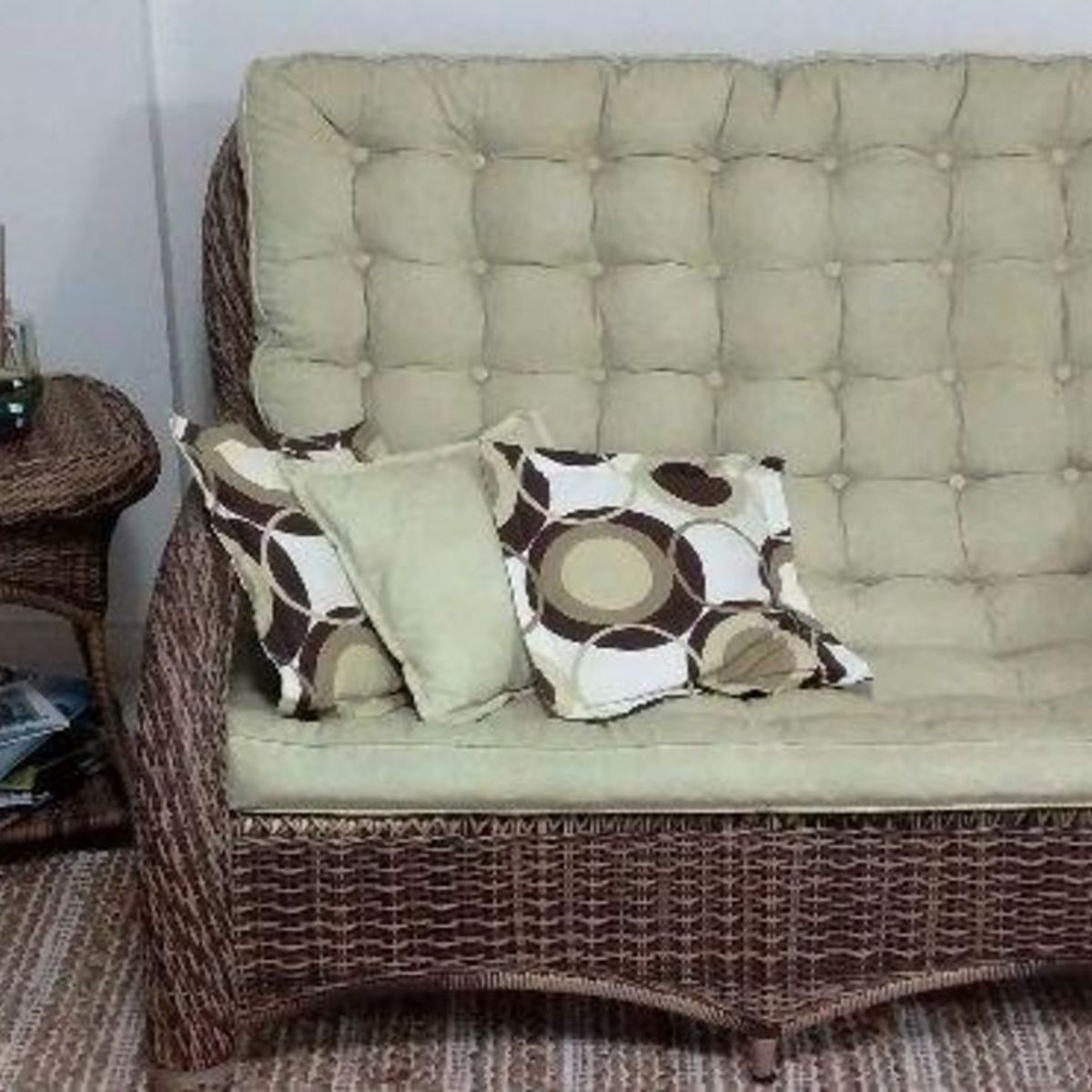 Conjunto de Sofá em Junco Sintético Sofá Usado 19860967 enjoei