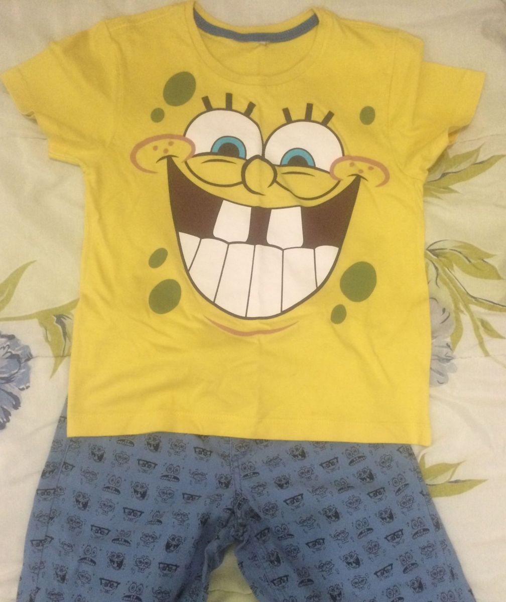 Conjunto do Bob Esponja | Roupa Infantil para Menino Usado 16713664 ...