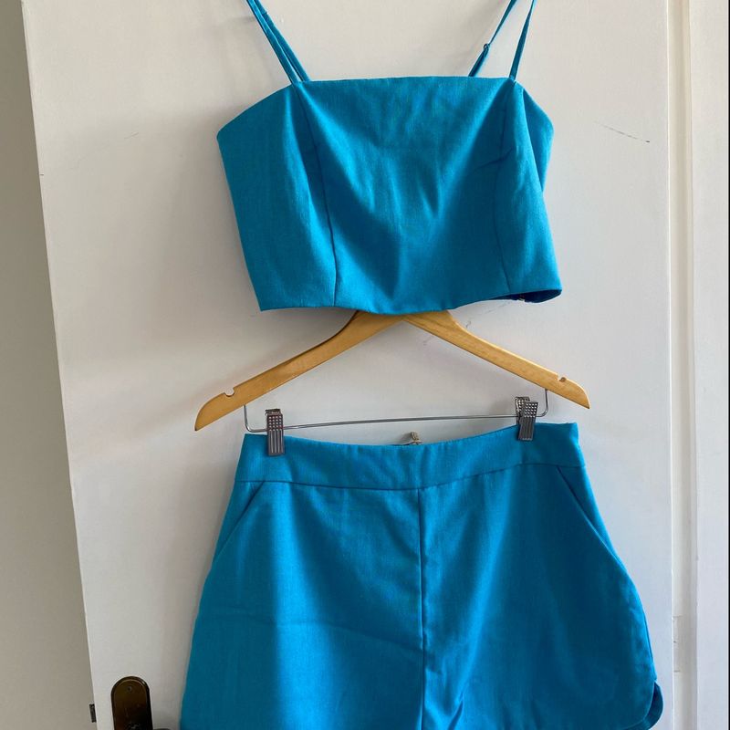 Short discount azul turquesa