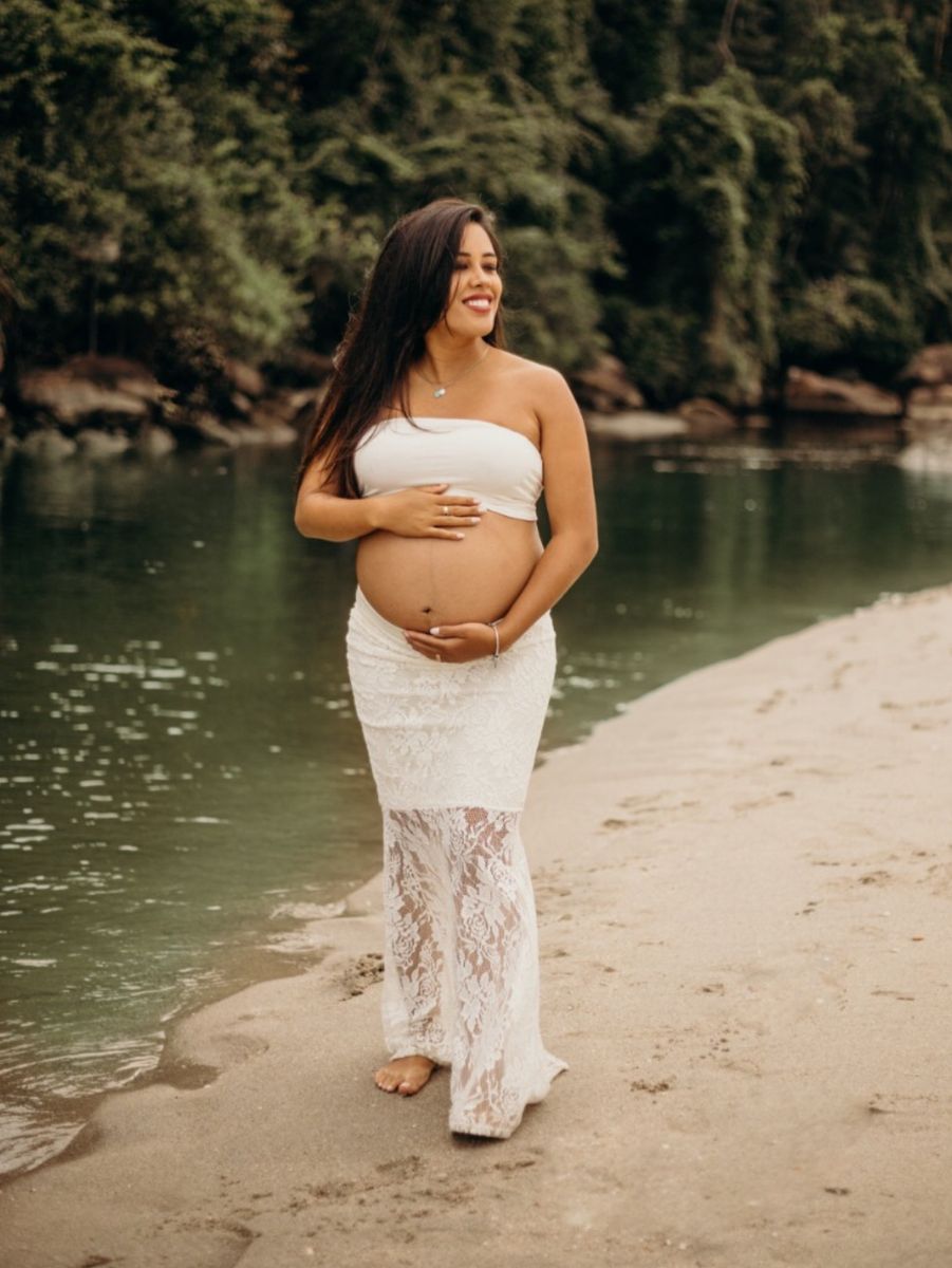 conjunto para ensaio gestante