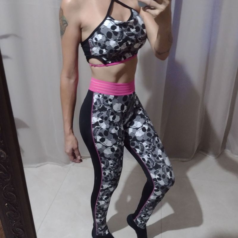 Calca legging hot sale caveira mexicana