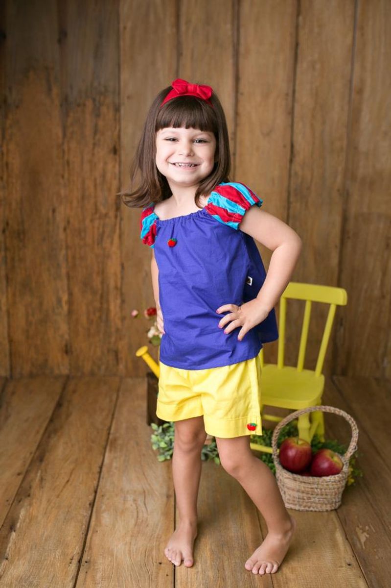 Conjunto infantil best sale branca de neve