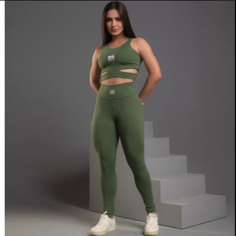 Conjunto Fitness Calça Feminina Nk Fitness Nunca Usado 101301963 enjoei