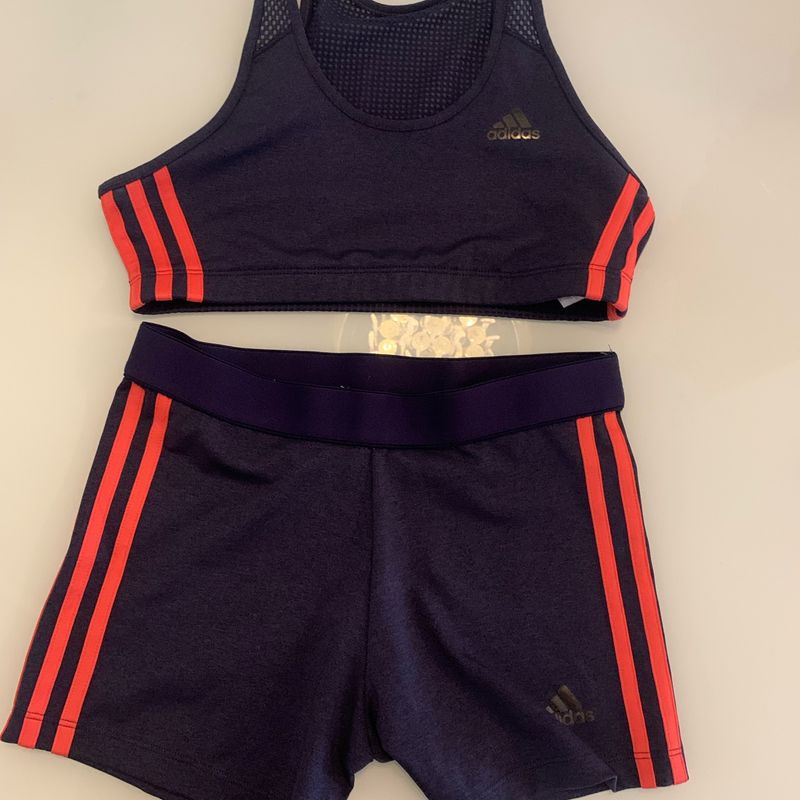 Conjunto Fitness Adidas Tam P Adidas Usado 107433290 enjoei