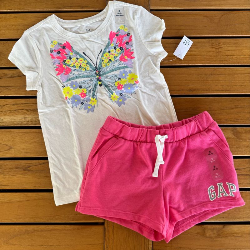 Conjunto Gap Infantil Tam 6-7 Novo, Importado Original Gap Nunca