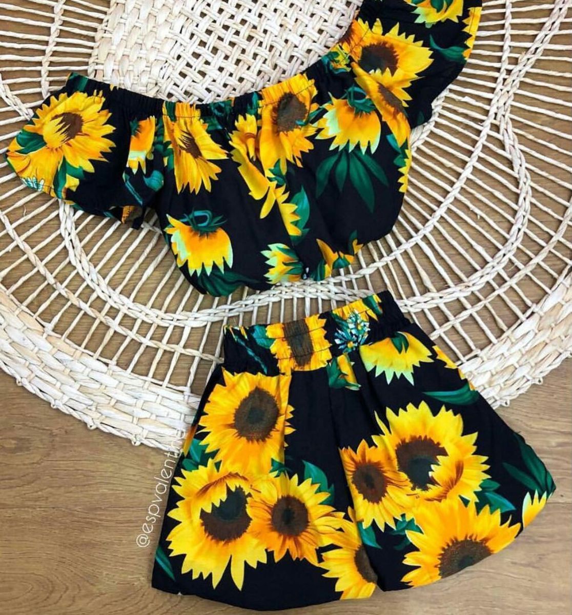 conjuntinho de girassol