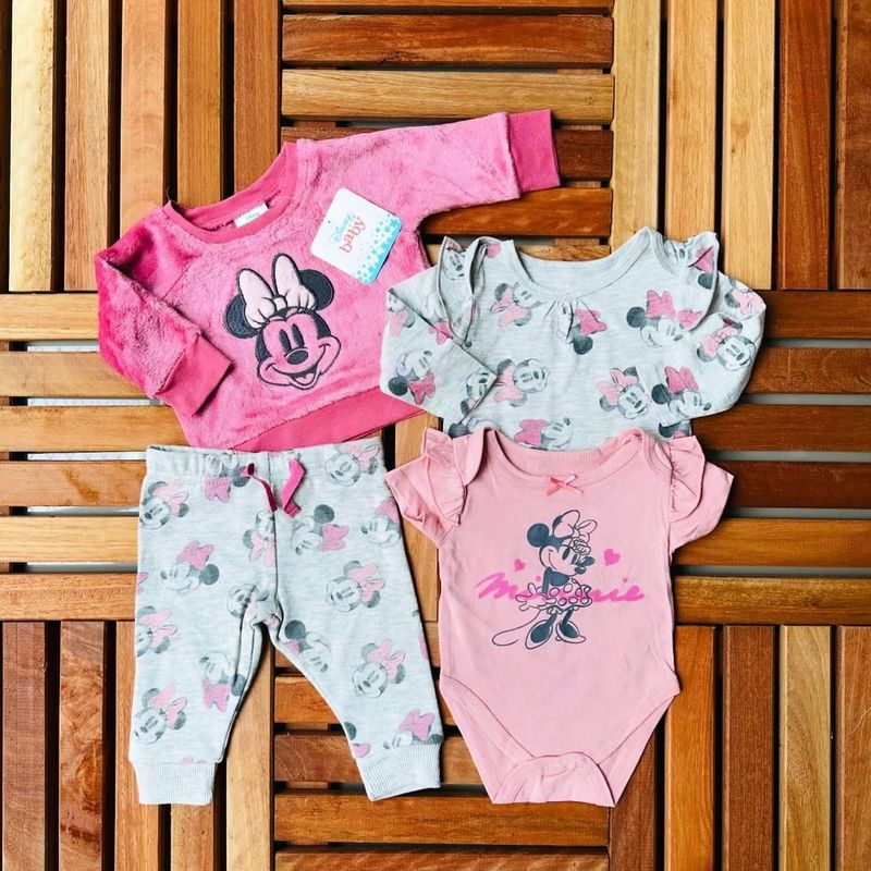 Conjunto Importado Disney Baby 3m Disney Nunca Usado 105201504 enjoei