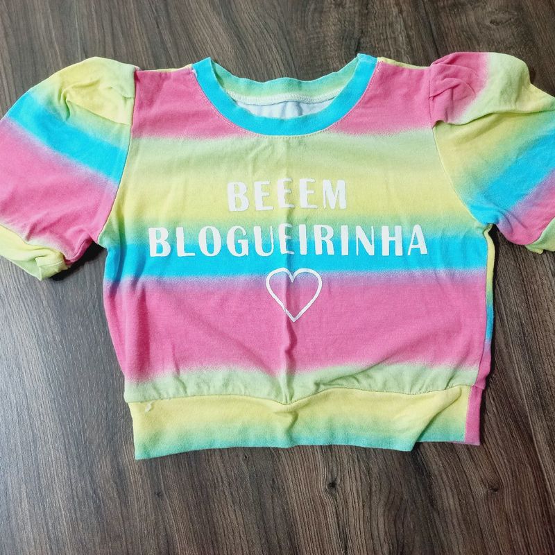 Conjunto Blogueirinha Saia, Roupa Infantil para Menina Nunca Usado  61876671