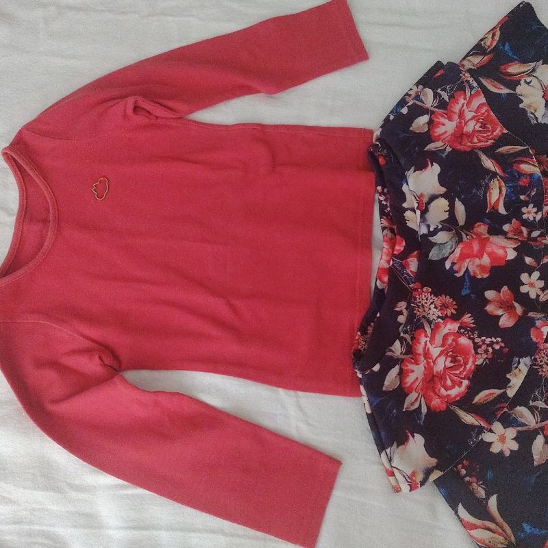 Conjunto saia e 2024 blusa lilica ripilica