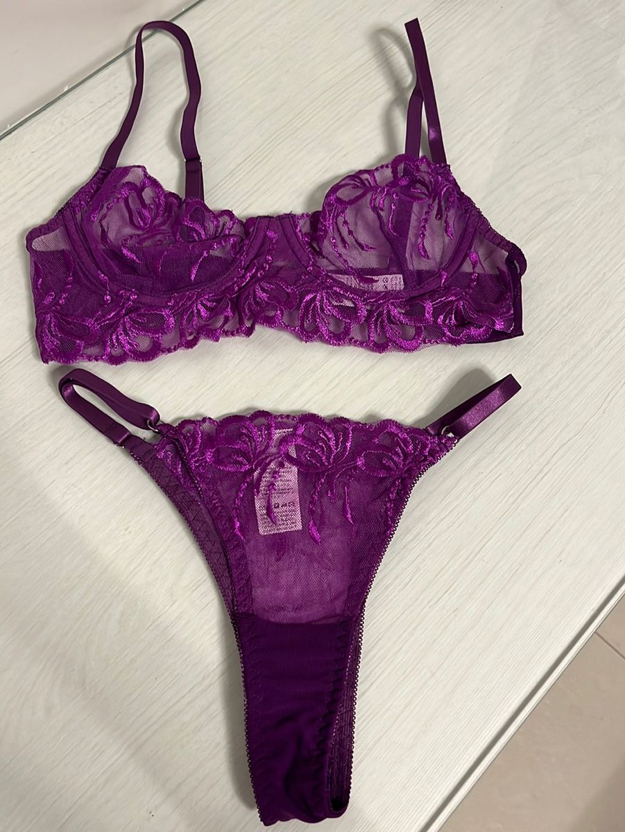 Conjunto Lingerie Bordado Romântico E Sensual Lingerie Feminina Shein