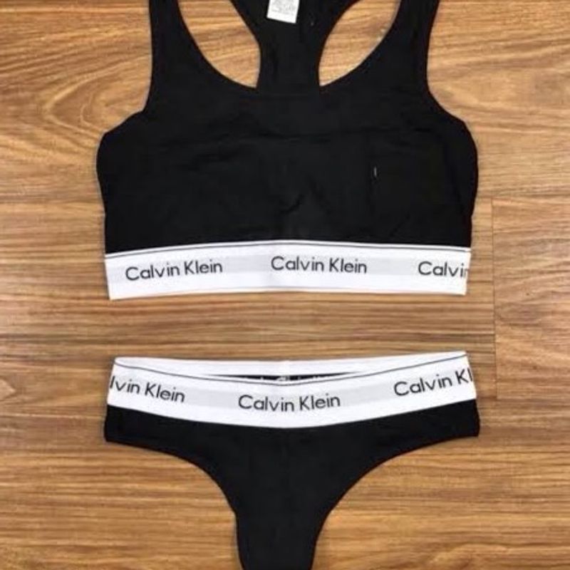 Conjunto Calvin Klein  Lingerie Feminina Calvin-Klein Nunca Usado