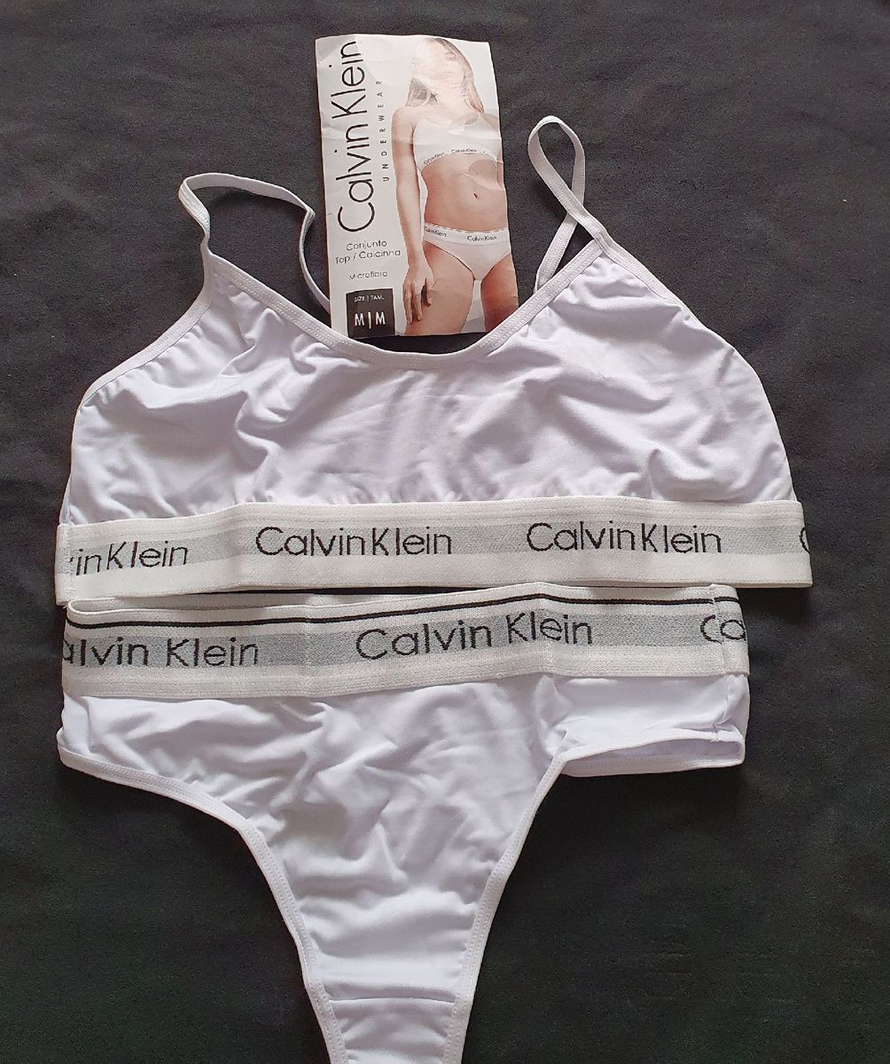 Conjunto Lingerie Calvin Klein Lingerie Feminina Calvin Klein Nunca Usado Enjoei