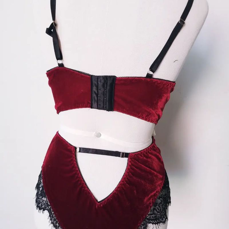 Conjunto Lingerie Goth, Lingerie Feminina S Nunca Usado 96769396