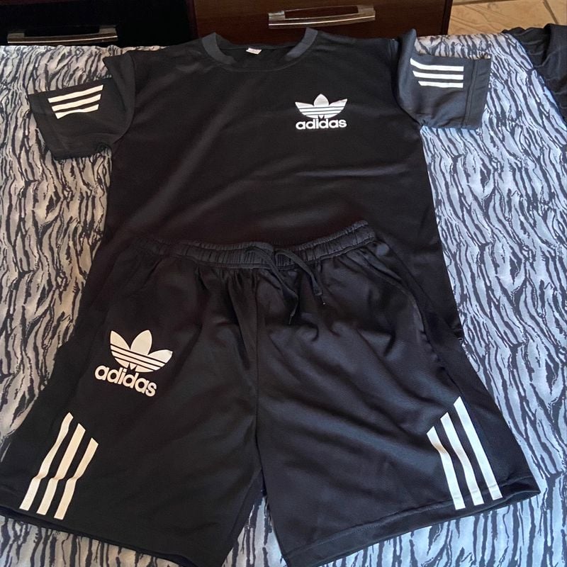 Conjunto da adidas shop short e blusa masculino