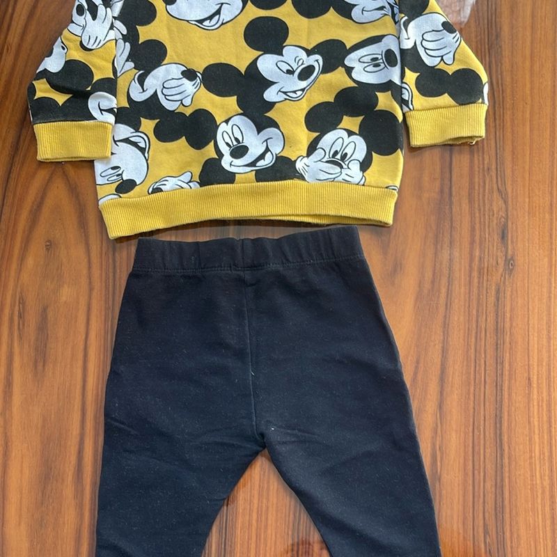 Conjunto Mickey Zara | Zara Usado 108051284 | enjoei