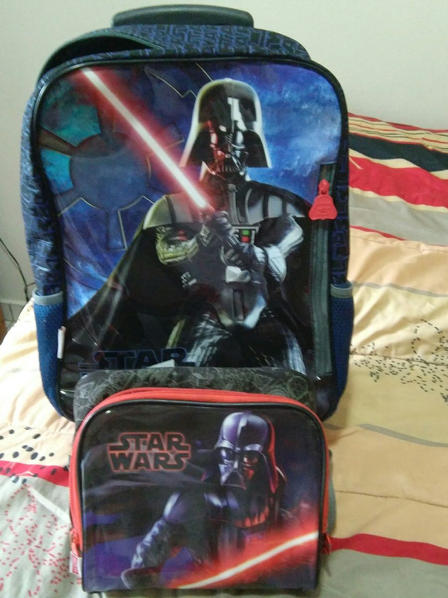 Conjunto Mochila e Lancheira Star Wars | Item Infantil Sestini Usado ...